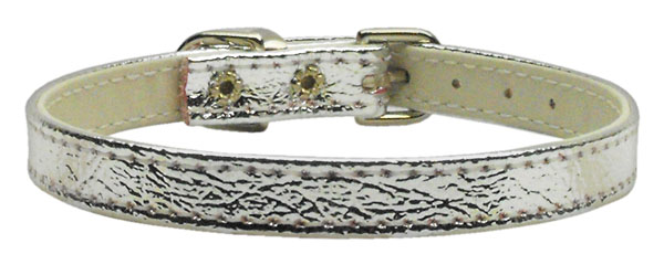 Metallic 3/8" Plain Collars Silver 16''